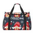 thumbnail image 1 of Balery Three Cute Christmas Gnomes Bolsa de Gimnasio para Mujeres, Bolsa de Viaje con Bolsillo Húmedo, Bolsa de Fin de Semana para Mujeres, Bolsa de Viaje Resistente al Agua, 1 of 7