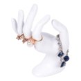 thumbnail image 4 of Portrait Model Jewelry Stand Set Necklace Stand Bracelet Earrings Ring Jewelry Stand Jewelry Display Props-White, 4 of 9