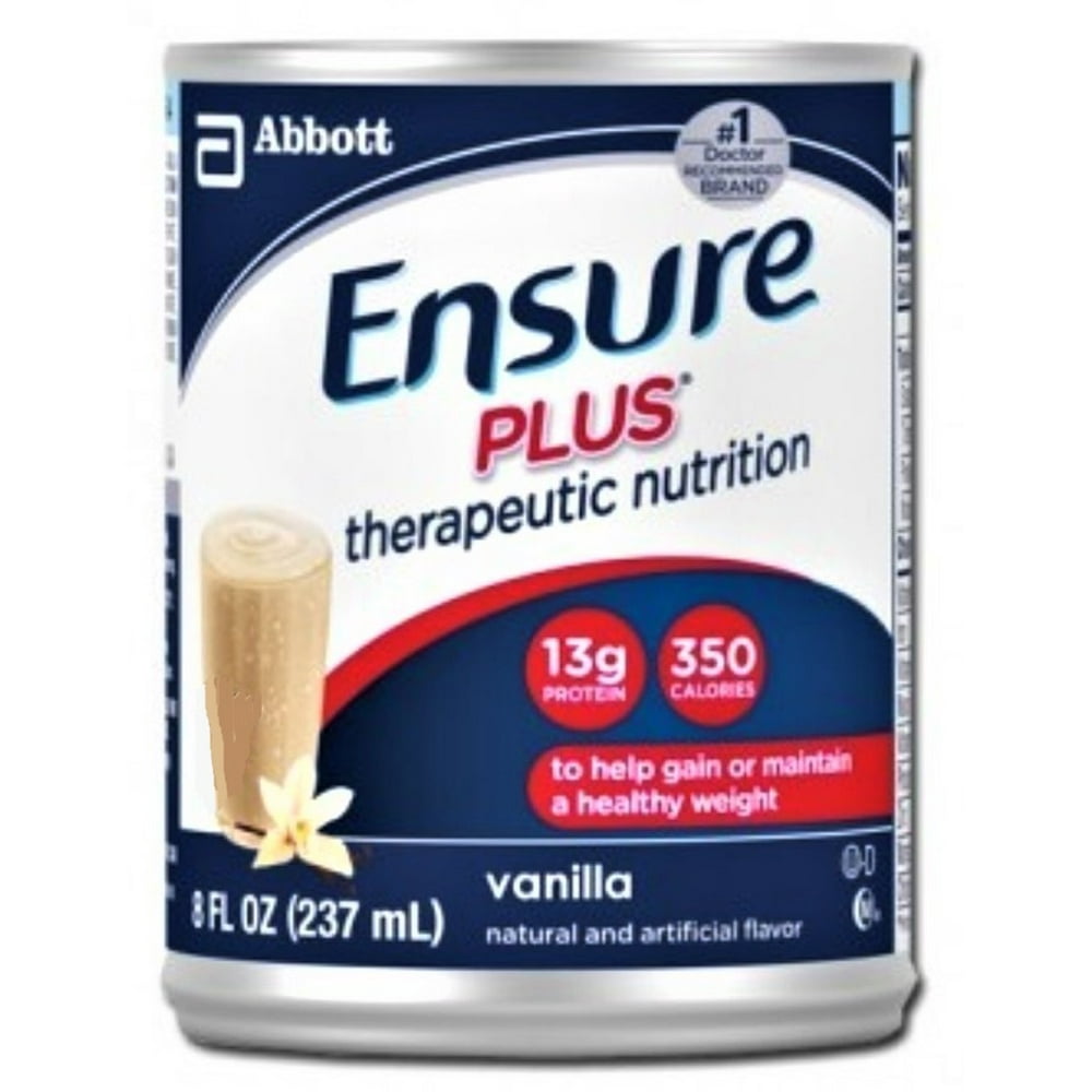 Ensure Plus Therapeutic Nutrition, Vanilla, 8 oz Cans Case of 24