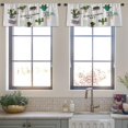 thumbnail image 4 of LALILO Kitchen Curtain Valance Halftone Zig Zag Zigzag Retro Rod Pocket Window Curtain 52"x 18" Set of 2, 4 of 7