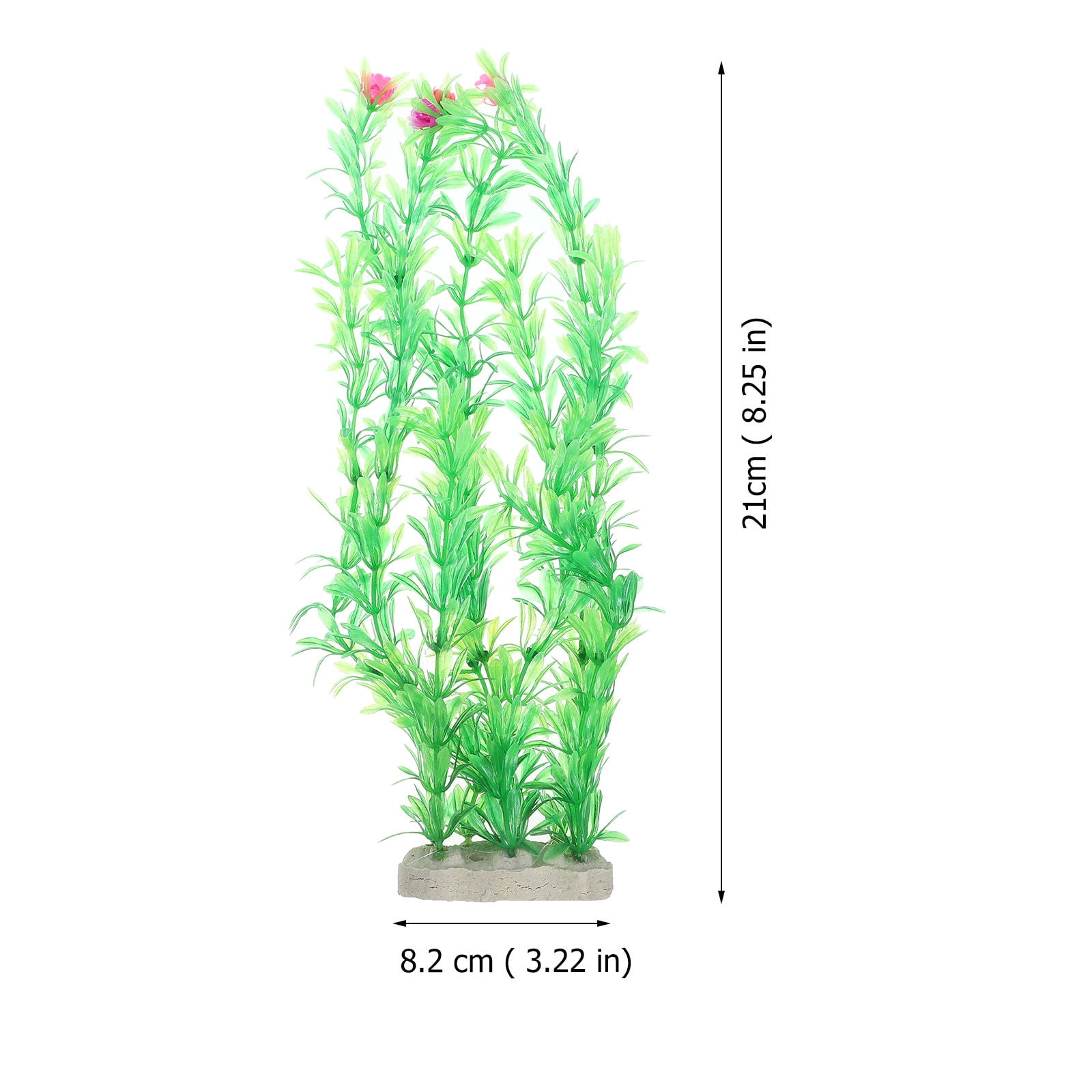 Tineasur 15-Piece Aquarium Plant Decorations Set, Colorful PVC Artificial Plants for Fish , Aquarium Landscaping and Setup