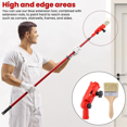 thumbnail image 3 of Multi-Angle Paint Brush Extender with Paint Brush, Extension Pole Attachments for Painting Roller, Paints Edger Tool, 3 of 7