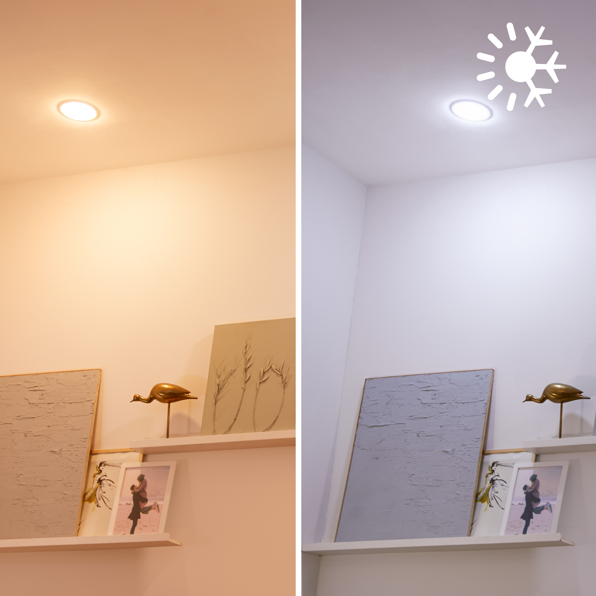 Philips Smart Wi-Fi Connected LED 65-Watt Recessed Can Downlight, Frosted  Color  Tunable White, Dimmable, 5-6 inch Trim Size, E26 (1-Pack) 