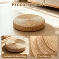 thumbnail image 6 of Meoldis Round Floor Cushion for Adults, Natural Straw Handwoven Floor Pillow for Meditation, Yoga & Floor Seating, 40/45cm Large Tatami Mat Cushion, 6 of 8
