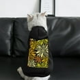 Bybiment Dog Hoodie Soft Cat Clothes, Sunflower Pattern Design Pet