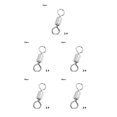 thumbnail image 1 of Wosthever Conector de pesca Flexible Cobre resistente al desgaste Ligero Cojinete de bolas Barril Conectores a presión Alta resistencia a la Type2 NO2, 1 of 6