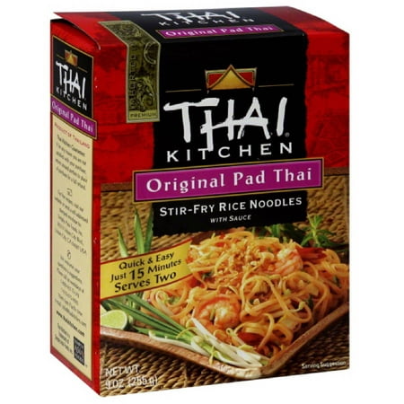Thai Kitchen Original Pad Thai Stir-Fry Rice Noodles with Sauce, 9 oz, (Pack of