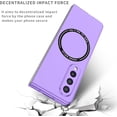 thumbnail image 2 of Magnetic Phone Case for Samsung Galaxy Z Fold3 5G Compatible with Magsafe, Military-Grade Shockproof Case with Built-in Magnet Circle for Samsung Galaxy Z Fold 3, MS Purple, 2 of 15