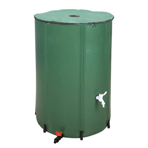 UBesGoo Portable Rain Barrel Capacity 132 Gallon Suible for Patio Farm Ranch