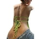 thumbnail image 4 of Camisola sin espalda de mujer Vacaciones de verano Camisola coreana de calle sin tirantes Nituyy Verde, camisola sexy sin tirantes para mujer en verano, 4 of 5