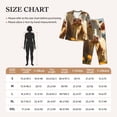 thumbnail image 2 of Salouo Sunflower Cow Pasture Pattern Women's Pajamas Set Long Sleeve Button Down Sleepwear Soft Pj Lounge Sets for women 2 Piece Pjs Set with Long Pants -Medium, 2 of 8