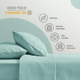 thumbnail image 2 of Sleep Zone Kids Full Size Bed Sheets Set 4-Piece - Super Soft & Cute Kids Sheet Set with Flat Sheet, Fitted Sheet, Pillowcase (Full, Mint Green), 2 of 6