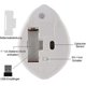 thumbnail image 4 of Hamster Shape Wireless Silent Mouse Cute Mini Portable Travel Animal Mice 1200DPI Optical Small(Pink), 4 of 5