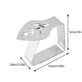 thumbnail image 2 of BMYJ 4 PCS Leaf Shape Stainless Steel Silver Thickened Strong Cloth Clip Tablecloth Clamp Holder Table Cover Clamps for Wedding Party Picnic Dinner Table Cover, 2 of 4