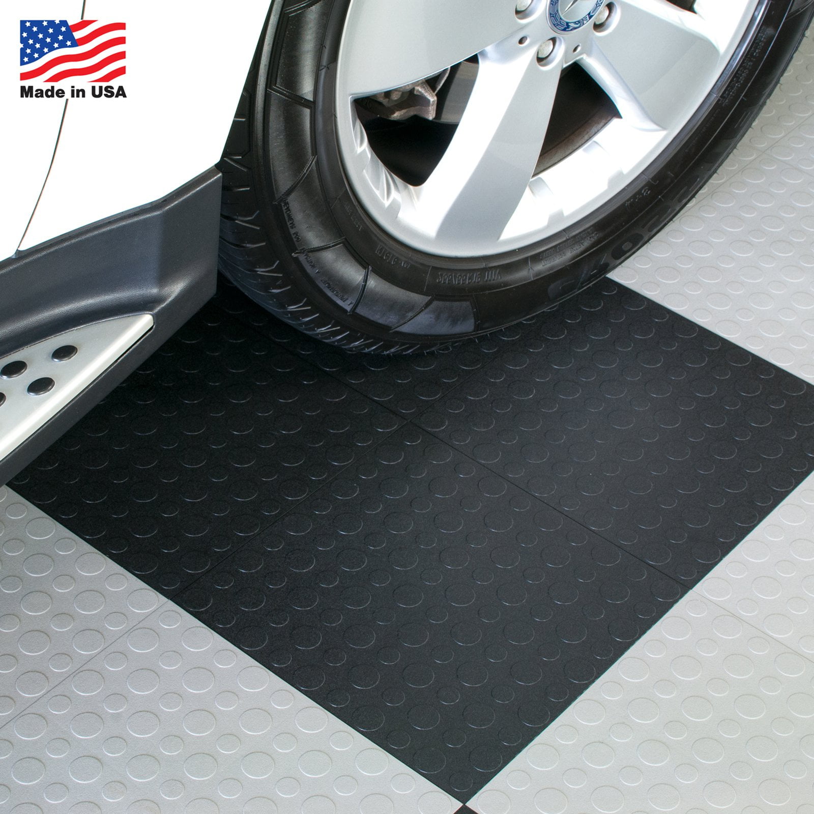 Blocktile Modular Interlocking Garage Floor Tiles Set Of 30