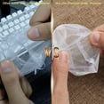 thumbnail image 3 of 100 bolsas de organza transparente de primera calidad, bolsas blancas para regalos de boda con cordón, 7 x 9 bolsas de regalo de joyería para fiestas, joyas, festivales, jabones de baño, bolsas de, 3 of 6