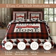 thumbnail image 5 of Virah Bella 2 Piece Twin Cabin Quilt Bedding Set - Strain Red Truck Home Sweet Home - Rustic Wildlife Country Reversible Camping Comforter with Decorative Pillow Shams, Red/White, 5 of 6
