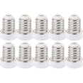 thumbnail image 1 of 10 Pcs Adaptateur d'Ampoule Support de Lampe Adaptateur E14 à E12, 1 of 4