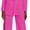 Hot Pink, variant on Womens 2 Piece Suits Set Business Office One Button Blazer Casual Long Sleeve Pant Suit Set