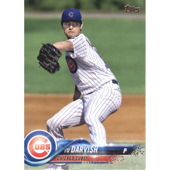 Collectible 2018 Topps #436 Yu Darvish Cubs Series 2 MLB Baseball Trading Card