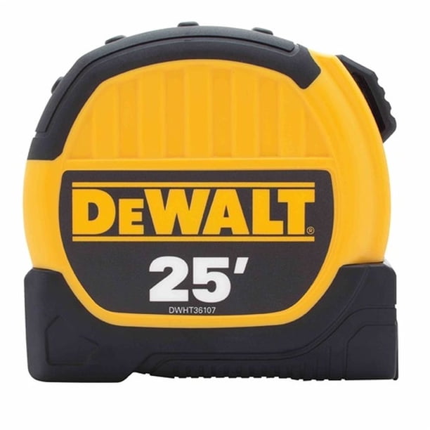 Cinta métrica DeWalt DWHT36107 Blade Lock Standard de 25 pies y 7,6 m