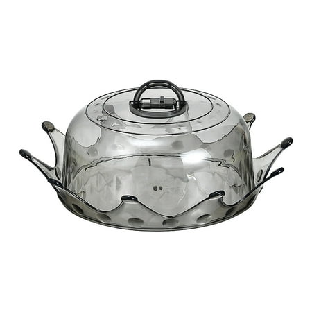 

1 Set Round Food Cover Food Protector Dust-proof Cover Cake Tray (Transparent)