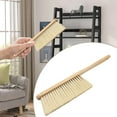 thumbnail image 2 of Gnwei Hand Broom Dust Brush with Wood Handle Whisk Broom Soft Bristle Brush Home Cleaning Brush for Counter Bed Sofa Car Fireplace Clothes Household Cleaning, 2 of 8