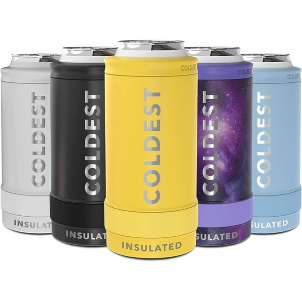 COLDEST 4 in 1 Bottle Cooler Can 24 oz Tumbler in 1 Bottle Cooler