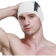 thumbnail image 3 of FYBTO Swimming Cap Watercolor Penguins Winter Animal Unisex Adult FYBTO Polyester, 3 of 4