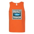 thumbnail image 2 of Wild Bobby, Ford Built Tough, Cars and Trucks, Men Graphic Tank Top, Orange, Medium, 2 of 4