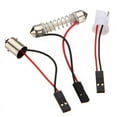 thumbnail image 4 of Bgsha 2pcs 12V Car 48 SMD LED Panel Light T10 Festoon Ba9s Dome Map Interior Bulb, 4 of 10