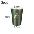 thumbnail image 2 of Juego de 2 vasos de pinta de acero inoxidable, jarra de cerveza apilable de una sola pared para fiestas y campamentos, 2 of 5