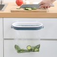 thumbnail image 1 of Support de Rangement pour Sacs Poubelle de Cuisine Suspendable, Support de Sac Poubelle Sans Perçage Sans trace (avec Couvercle) Outils de Poubelle pour Armoire de Cuisine, 1 of 6