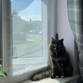 thumbnail image 2 of Flat Cats Window protection for Cats White Mesh White Fixings Pack of Two Screens the same size, 2 of 5