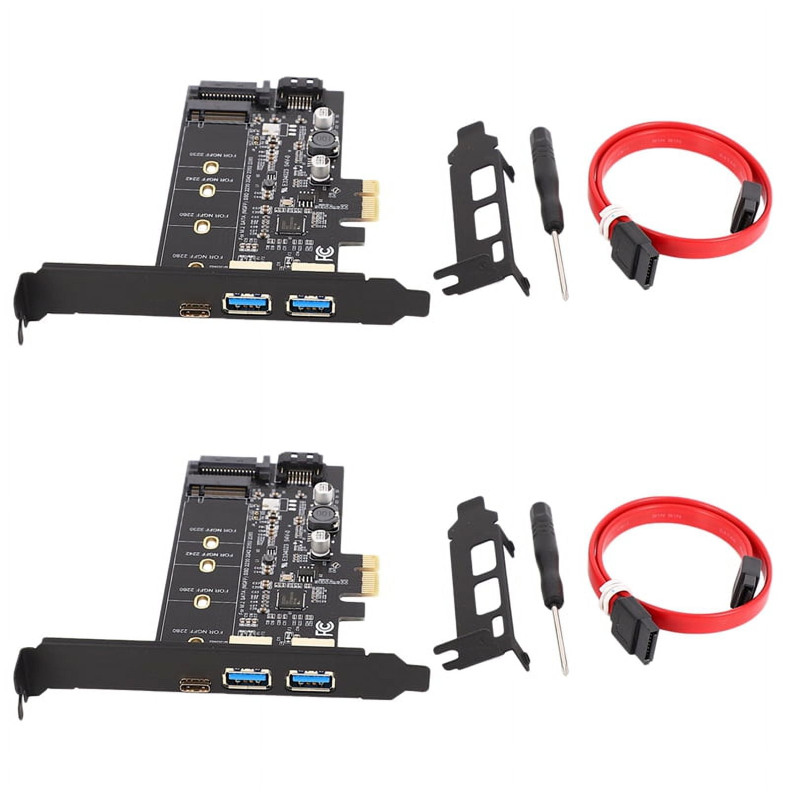 Adaptateur PCIe M2 SSD SATA B Key to PCI e 3.0, adaptateur de contrôleur double usb 2280, 1 port