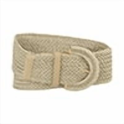 Cinturones anchos tejidos para mujer de talla grande INSPIRE CHIC con hebilla gruesa beige 114cm