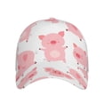 thumbnail image 3 of Wukai Kawaii Pigs Baseball Cap: Comfortable, Stylish, and Adjustable Hat for Sports, Daily Wear, and Outdoor Activities-One Size, 3 of 7