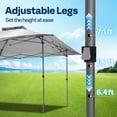 thumbnail image 5 of SPECSTAR 13x13ft Pop Up Gazebo One Push Setup Canopt Tent Heavy Duty with Wheel Carry Bag, Center Lock and 4 Sandbags, 169 Square Feet of Shade, Grey, 5 of 7