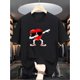 thumbnail image 2 of Men's Fun Valentine's Day Heart Print T-Shirt - Casual Crew Neck, Short Sleeve, Summer Top, Breathable Valentine's Day Outfit, Fun, Round Neck, 2 of 7