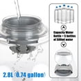 thumbnail image 5 of Cat Dog Water Dispenser Automatic Water Drinking Fountain for Small or Medium Size Dogs Cats Easy to Clean Snail Shape 2.8L Pink, 5 of 5