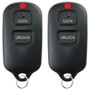 2 PACK KeylessOption Keyless Entry Remote Control Car Key Fob Replacement RS3200 BAB237131-056 Dealer Installed for 1995-2006 Toyota Vehicles