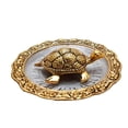 thumbnail image 2 of Elegant Golden Finish Metal Turtle Decorative Accent Plate with Artistic Figurine | Premium Crafted Tabletop Decor Piece | Decorative Showpiece for Home & Office, 2 of 4