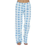 100% Cotton Jersey Women Plaid Pajama Pants Sleepwear