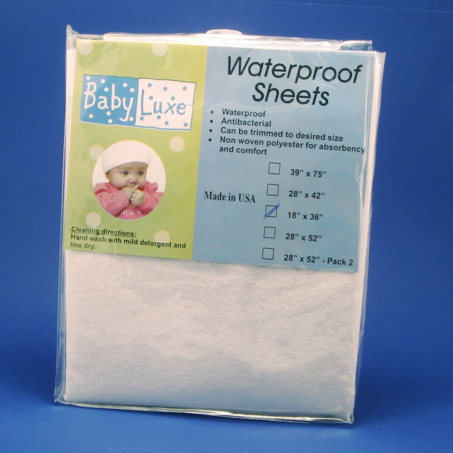 Babyluxe Waterproof Cradle Sheet 18" x 36"