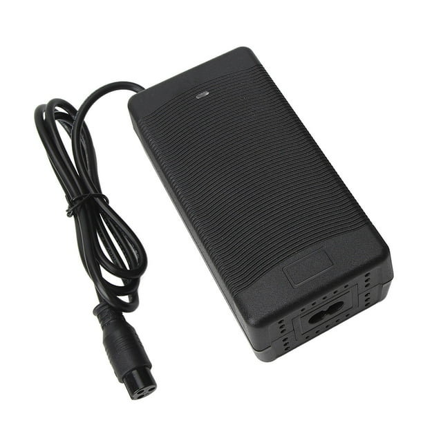 Cargador De Bicicleta Eléctrica, 54.6V 2.5A Reemplazo De Cargador Rápido Con Conector Estándar De 3PRONG GX16 Para Bicicleta Eléctrica