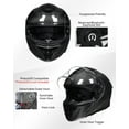 thumbnail image 2 of ILM Motorcycle Full Face Helmet 861C - Lightweight, Carbon Fiber, Dual Visor - DOT Certified (Carbon Black, XL), 2 of 5