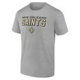 thumbnail image 2 of Men's Heather Gray New Orleans Saints Swagger T-Shirt, 2 of 3