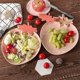thumbnail image 4 of Kawaii Strawberry Plastic Trays Snack Plates Kitchen Bowls,2 Pack Plastic Plates Serving Platters Food Tray Decorative Serving Trays for Candy,Fruits, 4 of 5