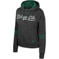 thumbnail image 2 of Women's Colosseum  Charcoal Michigan State Spartans Catherine Speckle Pullover Hoodie, 2 of 3