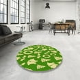 thumbnail image 3 of Ahgly Company Indoor Rectangle Patterned YellowGreen Area Rugs, 7' x 9', 3 of 6